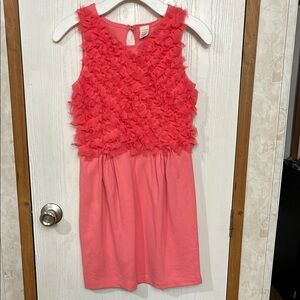 Crewcuts Red Fit and Flare Sleeveless Dress